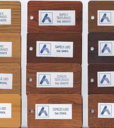 Vzorník dřevodekor rub | Vzorníky barev a povrchů