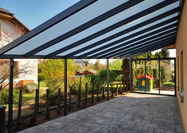 Hliníkové pergoly na míru