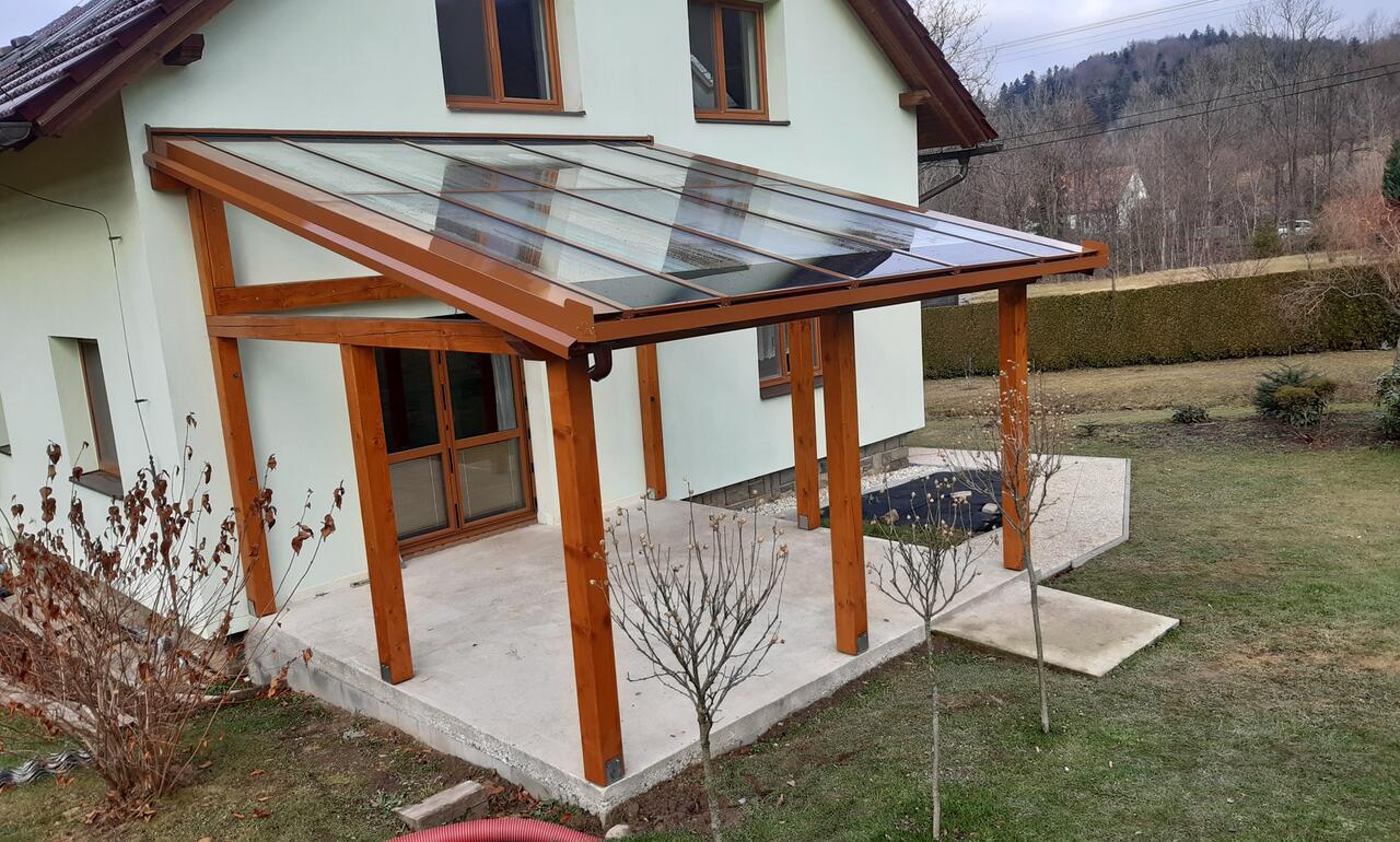 Pergola dřevo dvojsklo