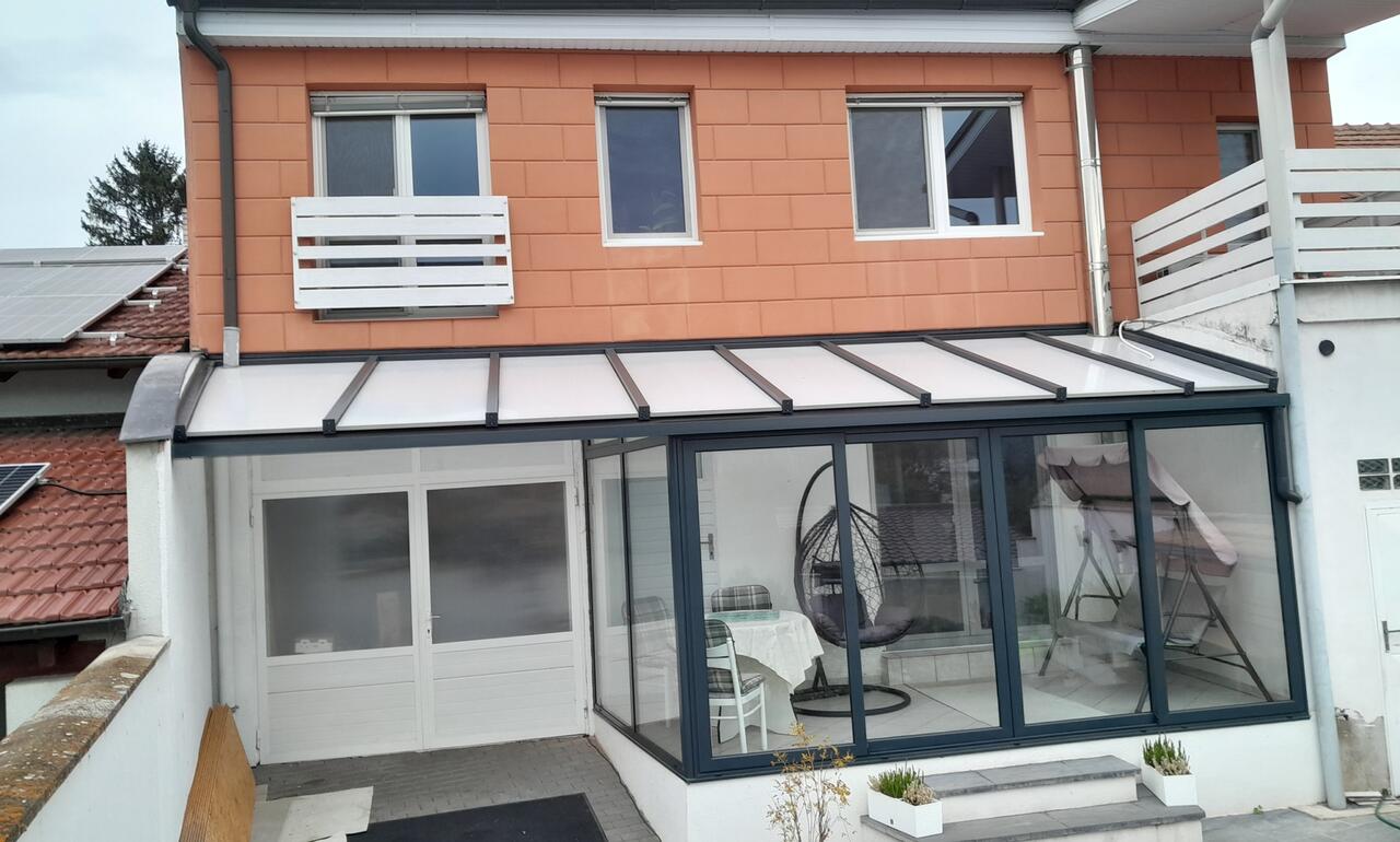 Veranda  studený profil, dvosklo, polykarbonát Uherský Brod